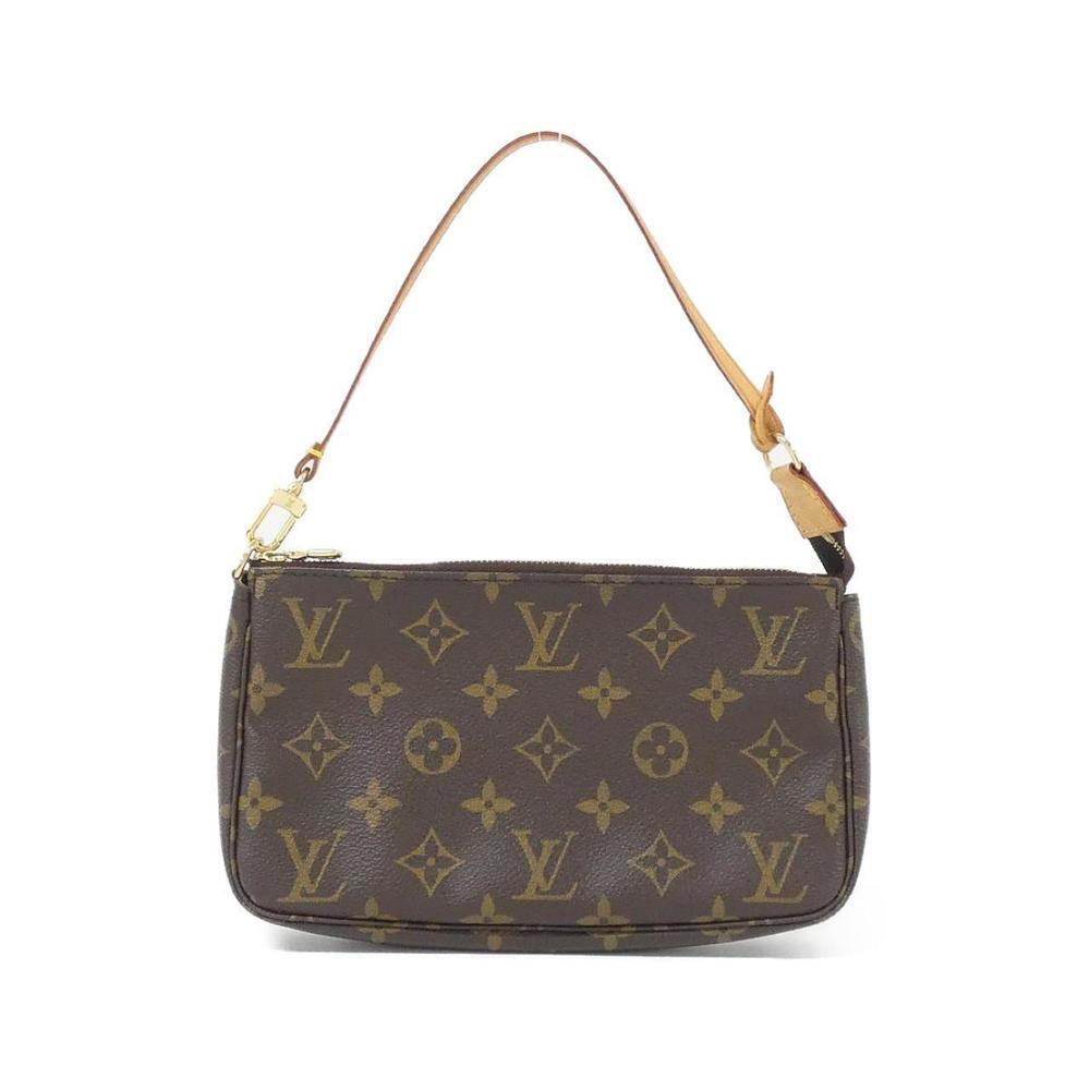 LOUIS VUITTON Authentic Brown Monogram Pochette Pouch